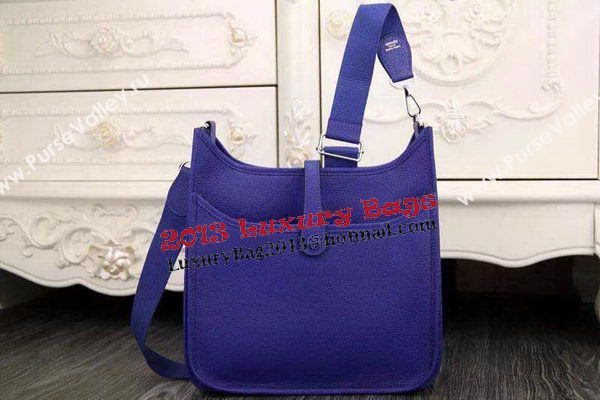 Hermes Evelyne 32cm Messenger Bag H1188 Royal