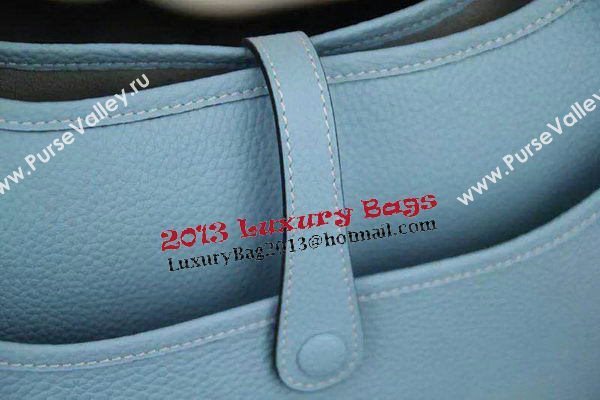 Hermes Evelyne 32cm Messenger Bag H1188 SkyBlue