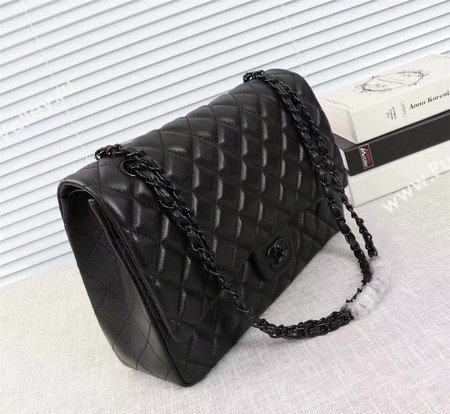 Chanel Maxi Classic Flap Bag Sheepskin Leather A58601 Black