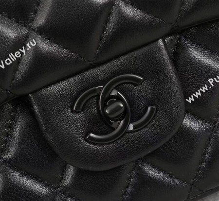 Chanel Maxi Classic Flap Bag Sheepskin Leather A58601 Black