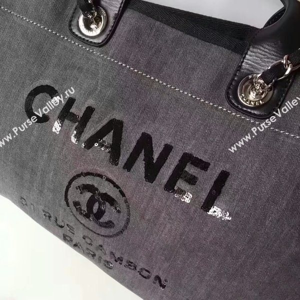 Chanel Medium Original Canvas Leather Tote Shopping Bag 66941A