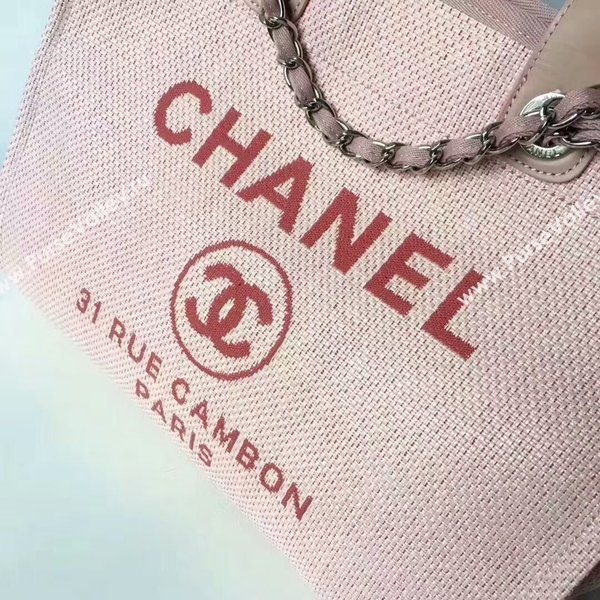 Chanel Medium Original Canvas Leather Tote Shopping Bag 66941D