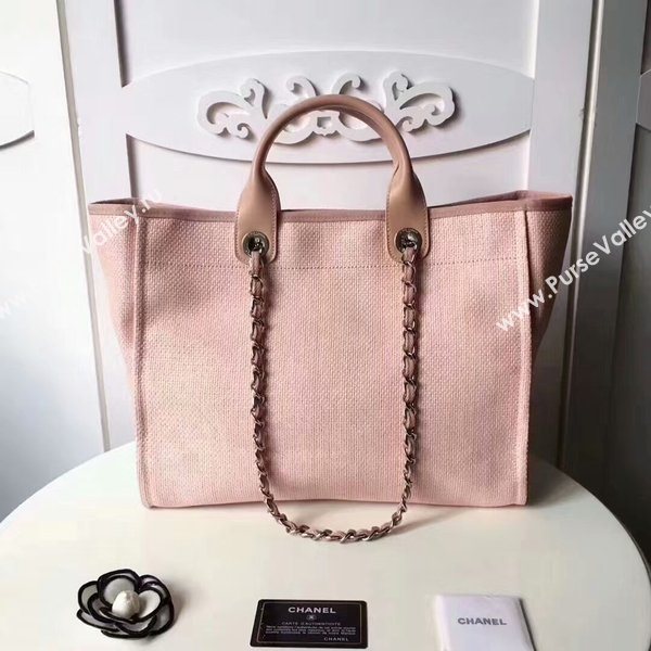 Chanel Medium Original Canvas Leather Tote Shopping Bag 66941D