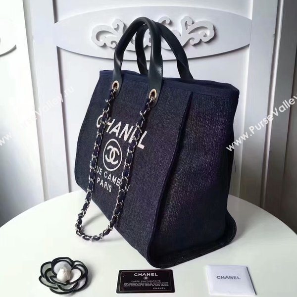 Chanel Medium Original Canvas Leather Tote Shopping Bag 66941E