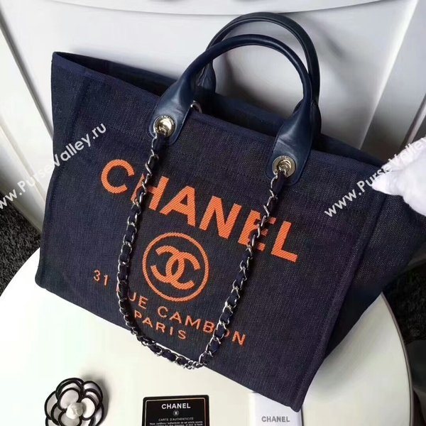 Chanel Medium Original Canvas Leather Tote Shopping Bag 66941F