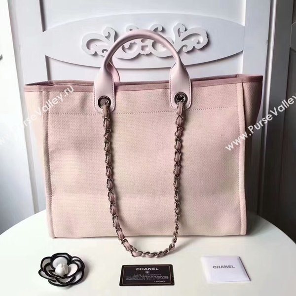 Chanel Medium Original Canvas Leather Tote Shopping Bag 66941G