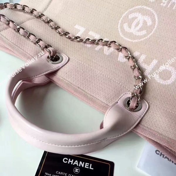 Chanel Medium Original Canvas Leather Tote Shopping Bag 66941G