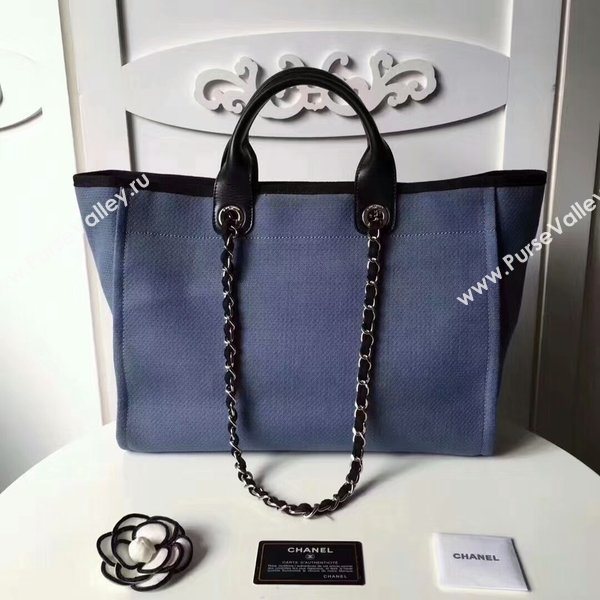 Chanel Medium Original Canvas Leather Tote Shopping Bag 66941H