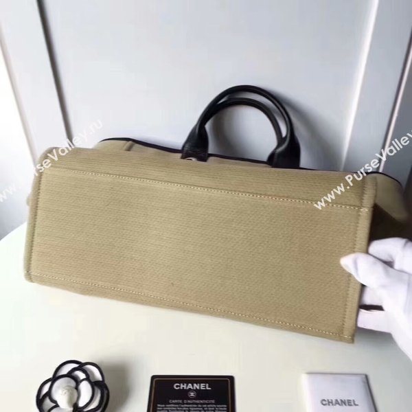 Chanel Medium Original Canvas Leather Tote Shopping Bag 66941I