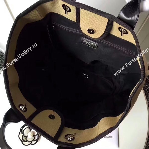 Chanel Medium Original Canvas Leather Tote Shopping Bag 66941I