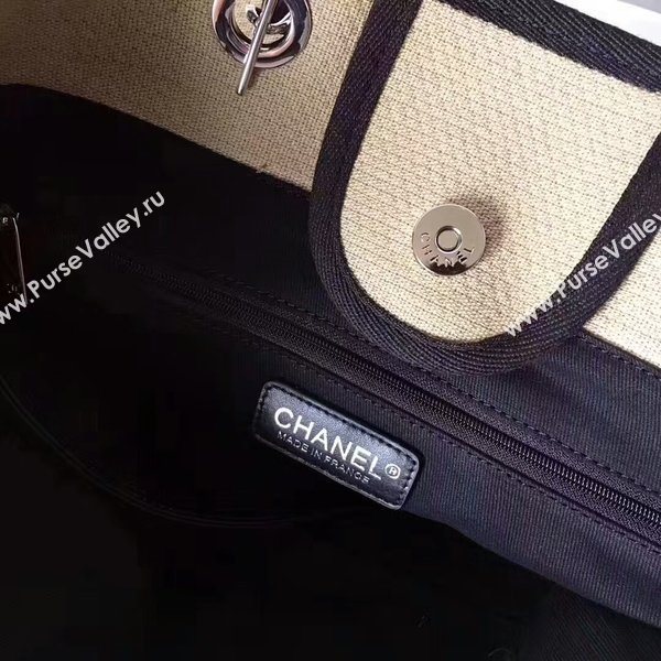 Chanel Medium Original Canvas Leather Tote Shopping Bag 66941I