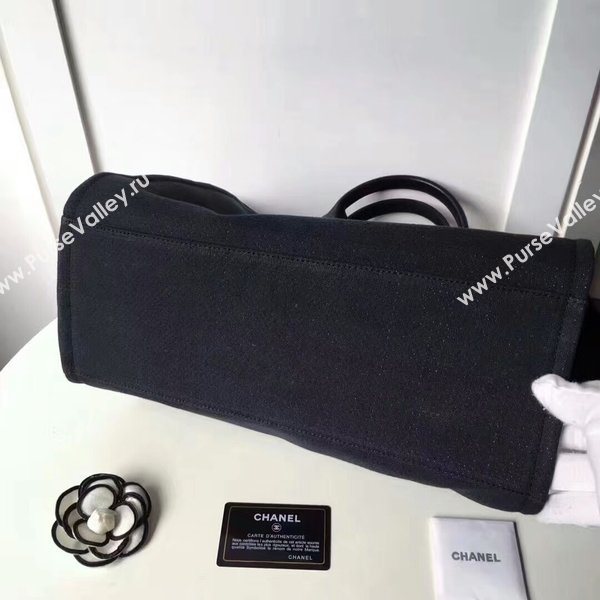 Chanel Medium Original Canvas Leather Tote Shopping Bag 66941K