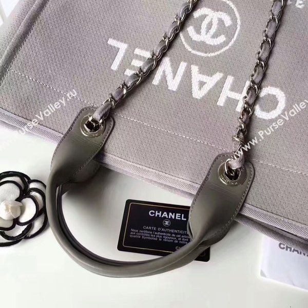 Chanel Medium Original Canvas Leather Tote Shopping Bag 66941L