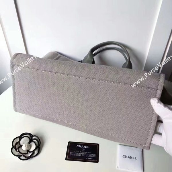 Chanel Medium Original Canvas Leather Tote Shopping Bag 66941L