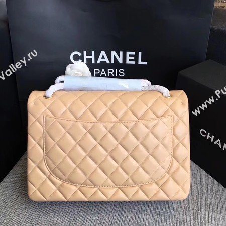 Chanel Maxi Quilted Classic Flap Bag Apricot Sheepskin Leather A58601 Gold