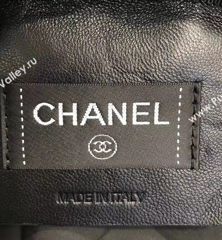 Chanel Backpack Original Sheepskin Leather A33002 Black