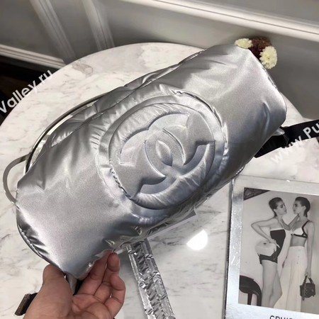 Chanel Backpack Original Sheepskin Leather A33002 Silver