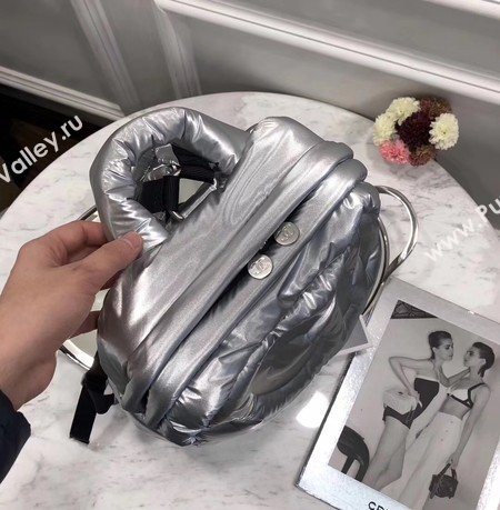 Chanel Backpack Original Sheepskin Leather A33002 Silver