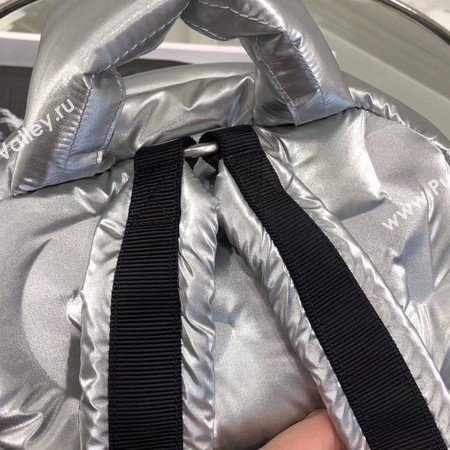 Chanel Backpack Original Sheepskin Leather A33002 Silver