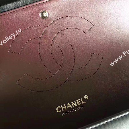 Chanel Maxi Quilted Classic Flap Bag Black Sheepskin Leather A58601 Silver