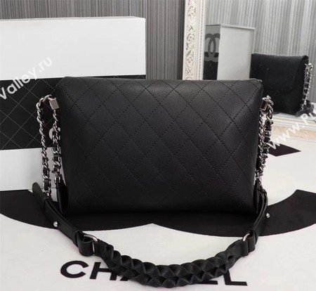 Chanel Classic Flap Bag Calfskin Leather A33654 Black