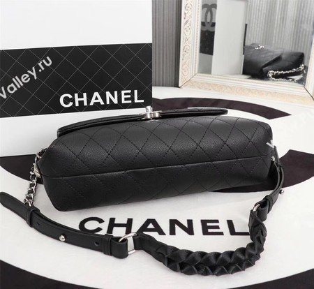 Chanel Classic Flap Bag Calfskin Leather A33654 Black