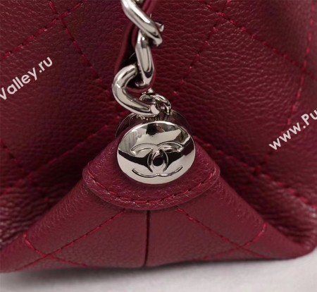 Chanel Classic Flap Bag Calfskin Leather A33654 Wine