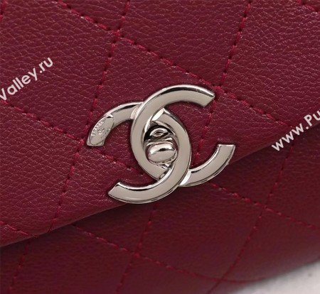 Chanel Classic Flap Bag Calfskin Leather A33654 Wine