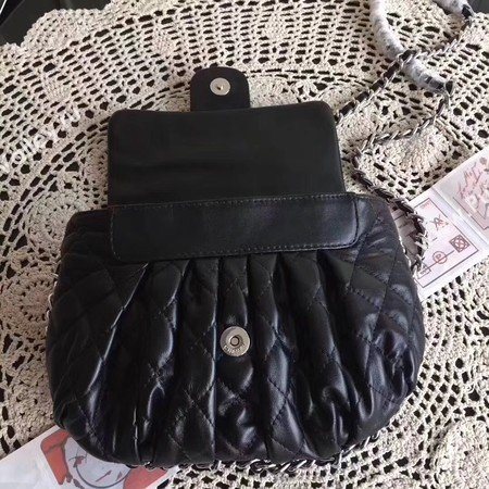 Chanel Classic Flap Bag Sheepskin Leather A33658 Black