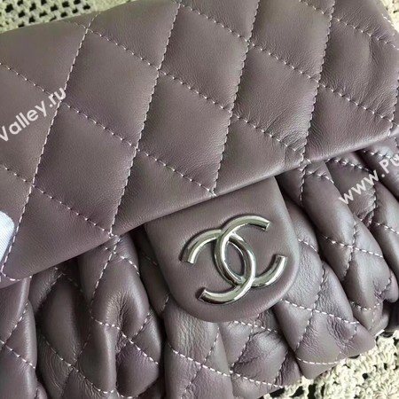 Chanel Classic Flap Bag Sheepskin Leather A33658 Grey