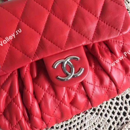 Chanel Classic Flap Bag Sheepskin Leather A33658 Red