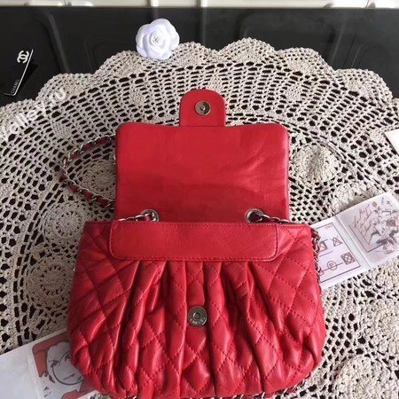 Chanel Classic Flap Bag Sheepskin Leather A33658 Red