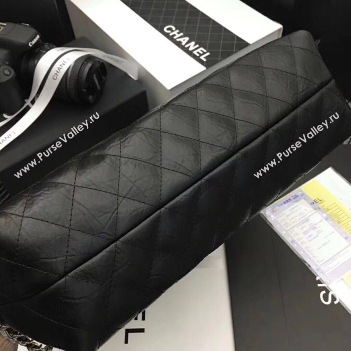 Chanel Shoulder Bag Calfskin Leather 33656 Black