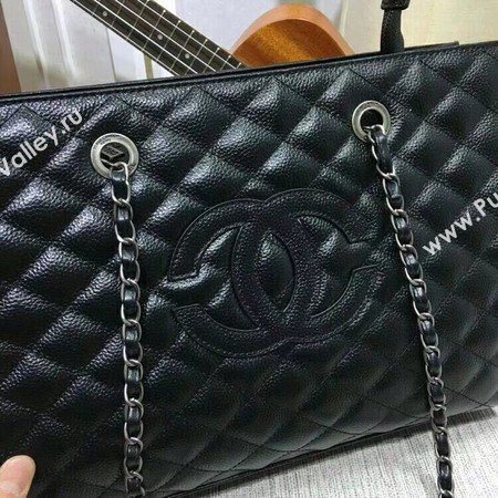 Chanel Shoulder Bag Sheepskin Leather A33261 Black