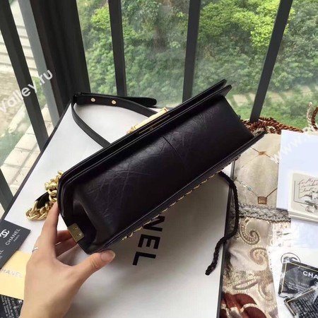 Boy Chanel Flap Bag Original Leather B67086 Black