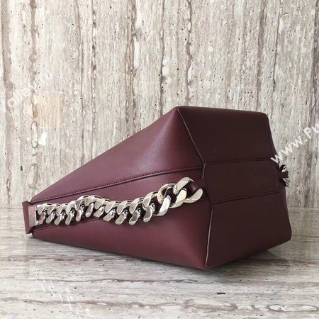 Givenchy Saddle Bag Calfskin Leather G06634 Wine