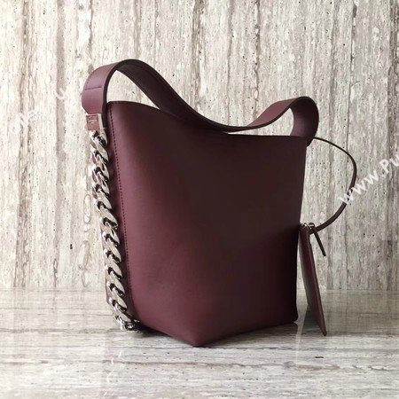 Givenchy Saddle Bag Calfskin Leather G06634 Wine