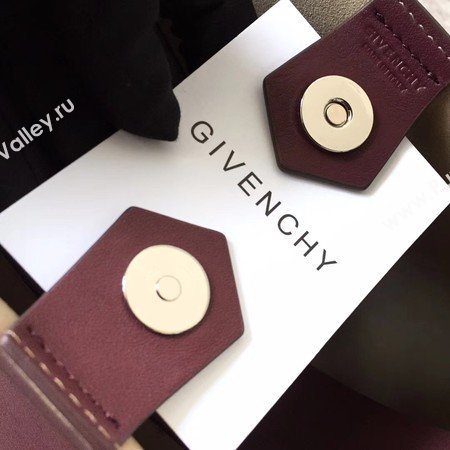 Givenchy Saddle Bag Calfskin Leather G06634 Wine