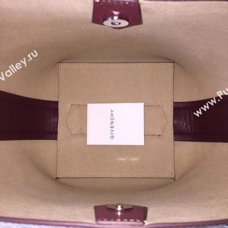Givenchy Saddle Bag Calfskin Leather G06634 Wine