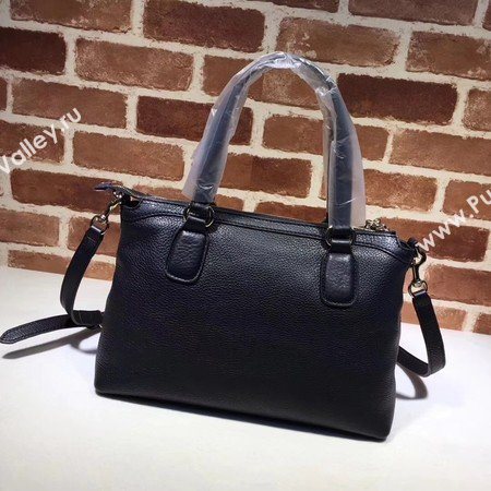 Gucci Calf Leather Soho Top Handle Bag 308362 Black