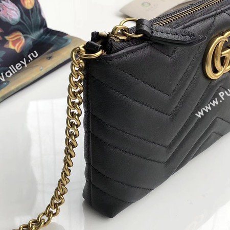 Gucci GG Marmont mini Chain Bag 443447 Black