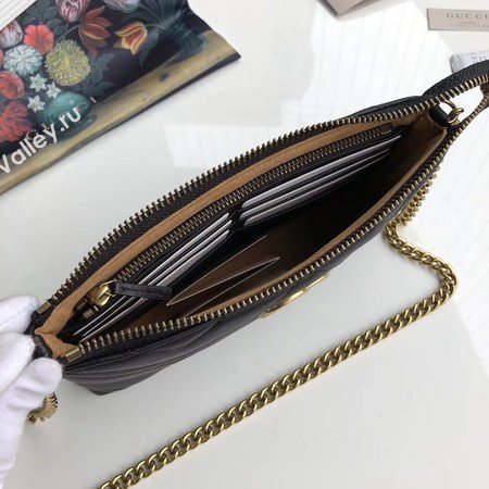 Gucci GG Marmont mini Chain Bag 443447 Black