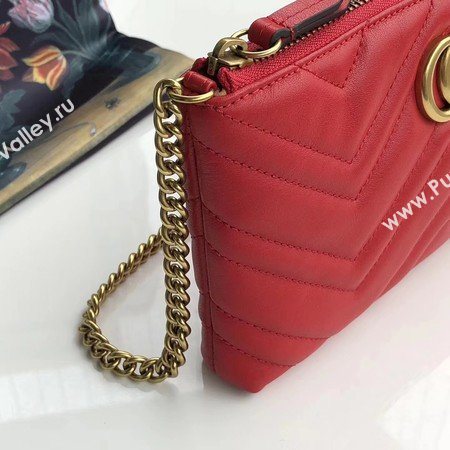 Gucci GG Marmont mini Chain Bag 443447 Red