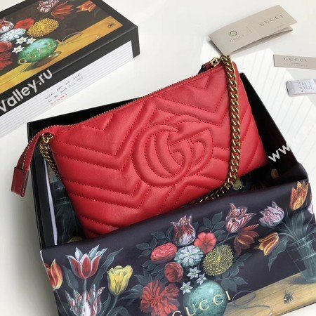 Gucci GG Marmont mini Chain Bag 443447 Red