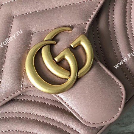 Gucci GG Marmont matelasse Mini Bag 446744 Pink