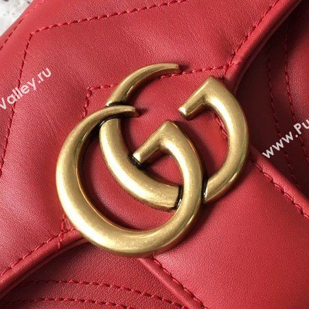 Gucci GG Marmont matelasse Mini Bag 446744 Red