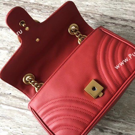 Gucci GG Marmont matelasse Mini Bag 446744 Red