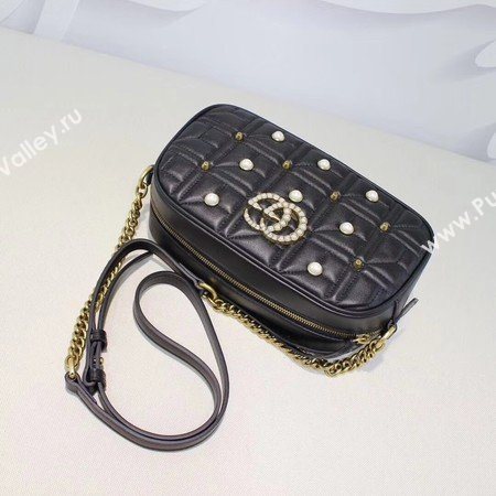 Gucci GG Marmont Small Shoulder Bag 447632 Black