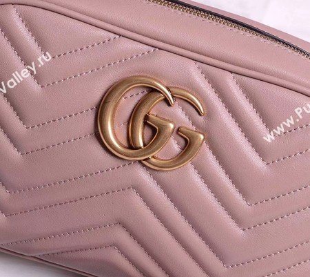 Gucci GG Marmont Small Shoulder Bag 447632 Deep Pink