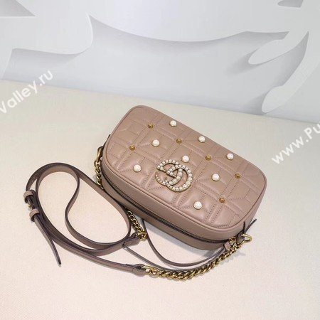 Gucci GG Marmont Small Shoulder Bag 447632 Pink